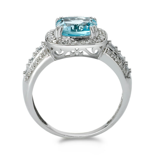 Ring 750/18K witgoud Topaas 0.23 ct, w-si