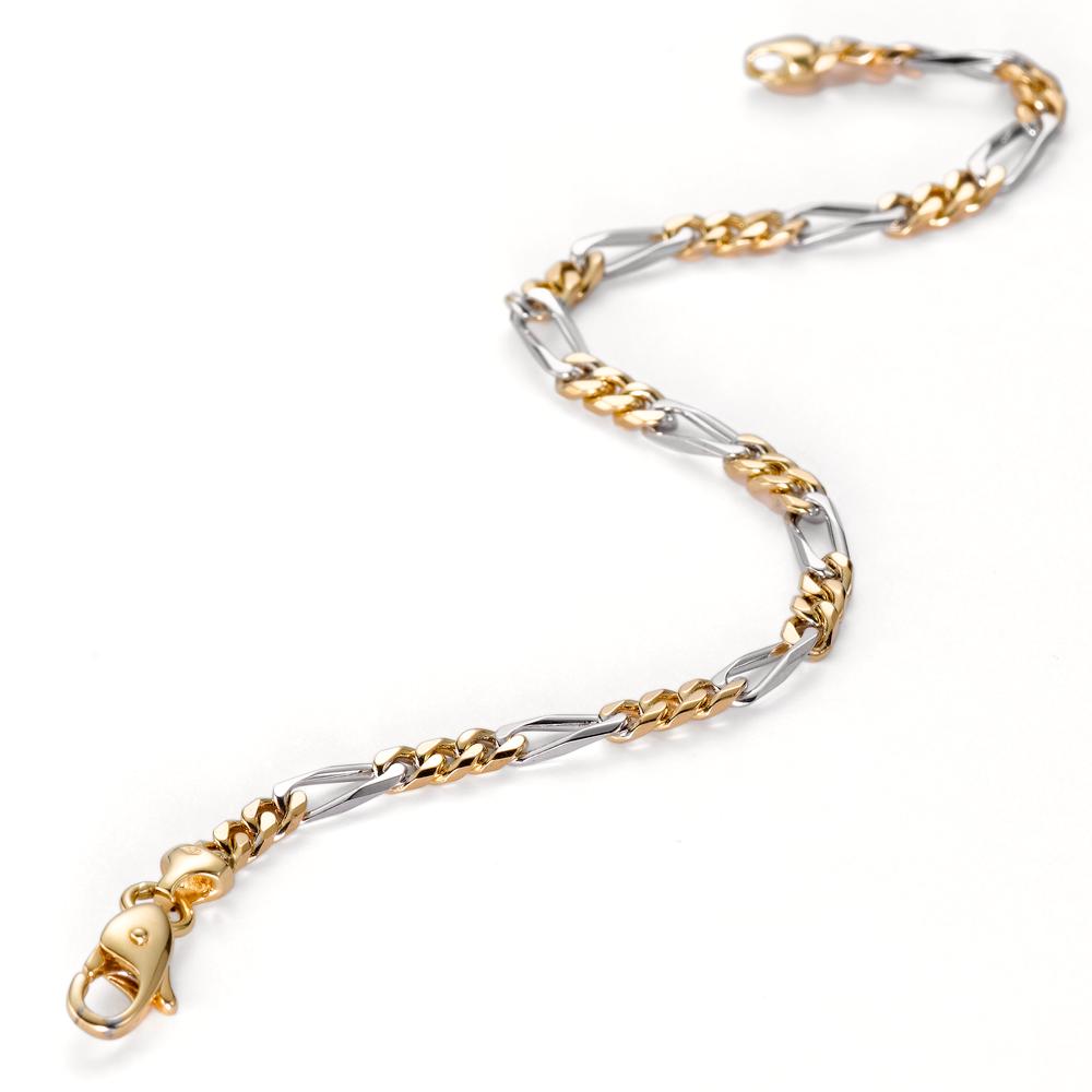 Armband 750/18K geel goud, 750/18K witgoud 19 cm