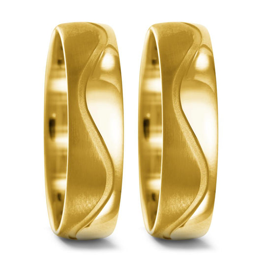Partnerring 750/18K geel goud