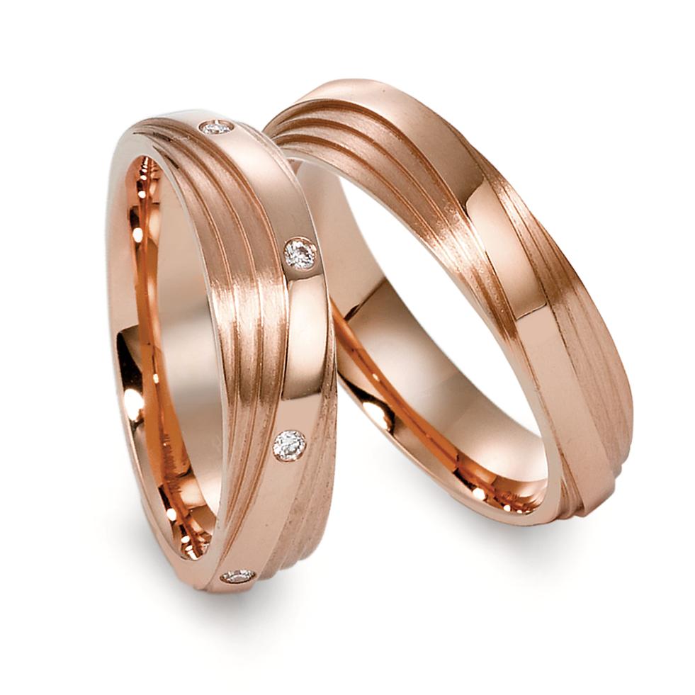 Partnerring 750/18K roségoud