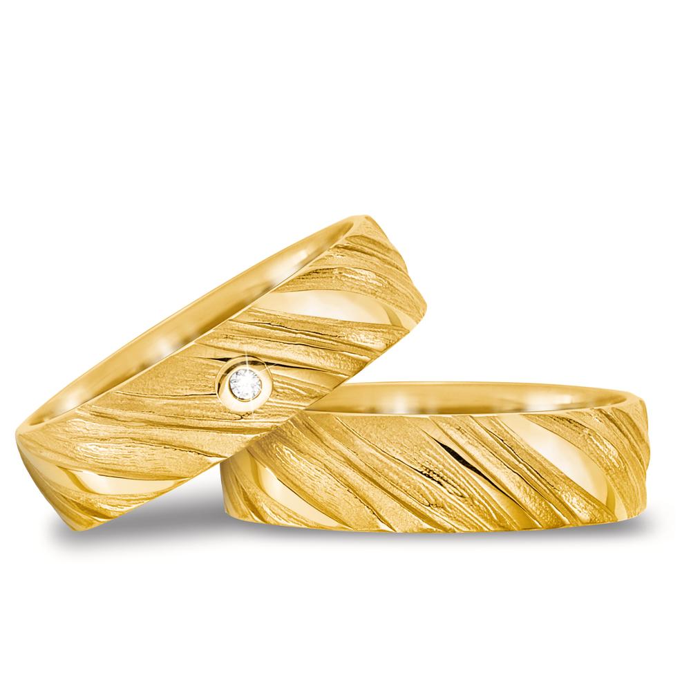 Partnerring 750/18K geel goud