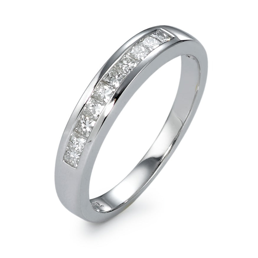 Ring 750/18K witgoud Diamant 0.32 ct, 10 Steen, w-si
