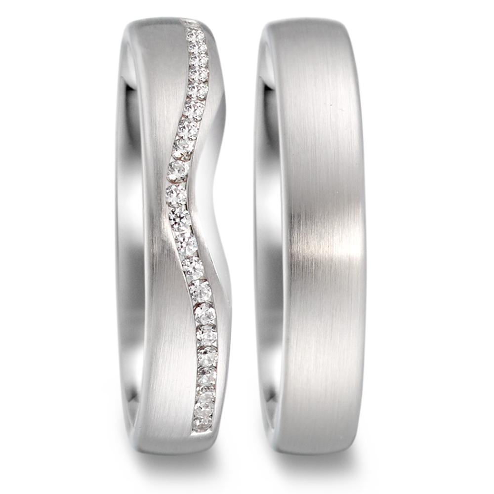 Partnerring 750/18K witgoud