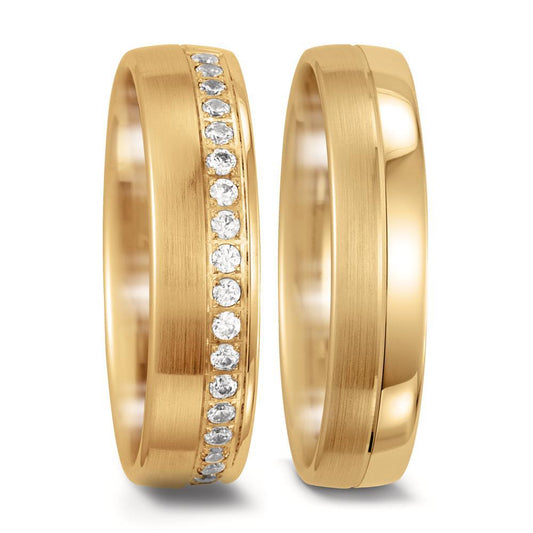 Partnerring 750/18K geel goud