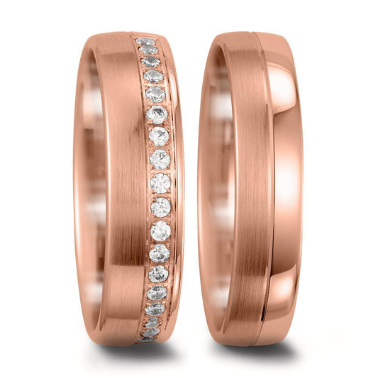 Partnerring 750/18K roségoud