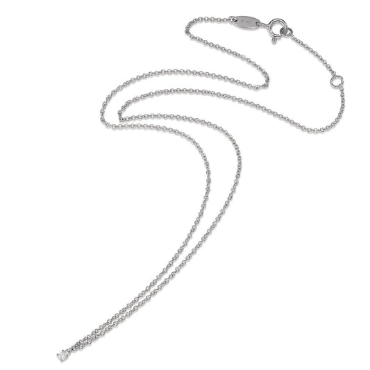 Collier 750/18K witgoud Diamant 0.04 ct, w-si 40-42 cm