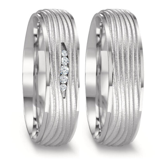 Partnerring 750/18K witgoud