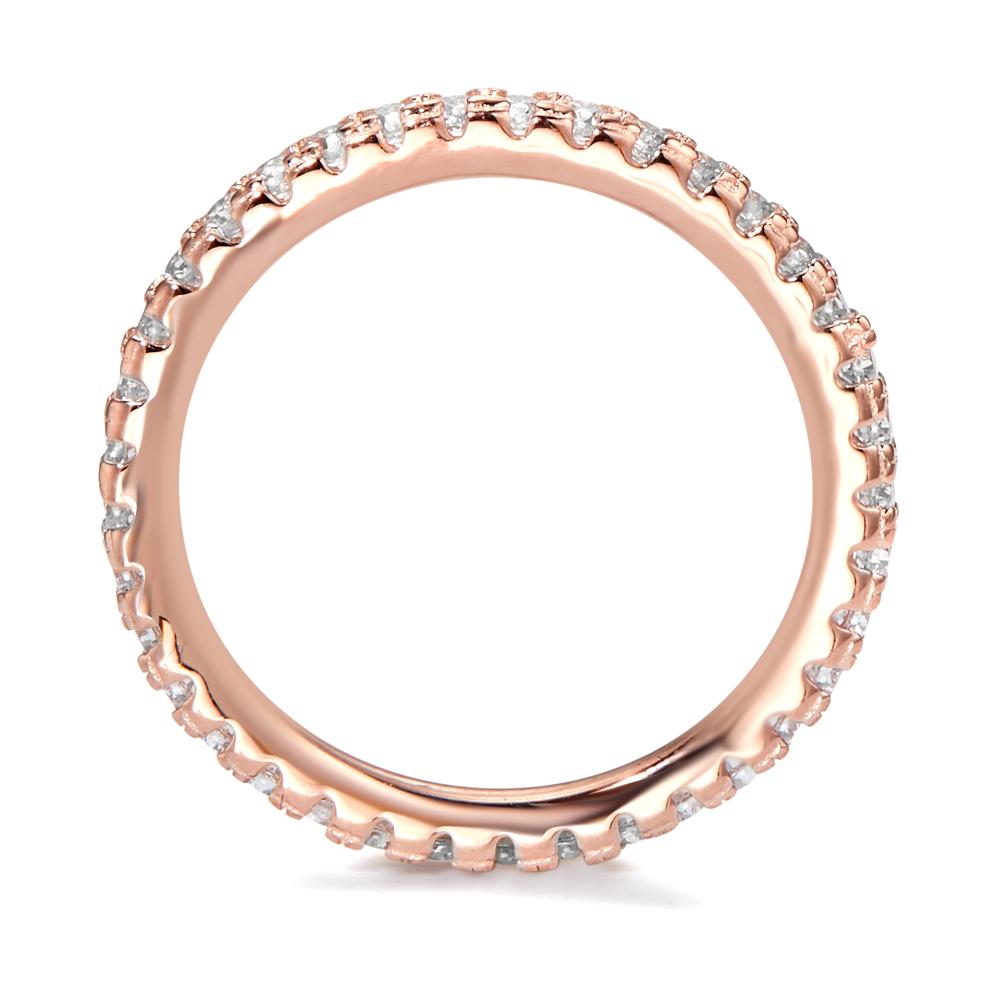Memory ring Zilver Zirkonia Rosé Verguld
