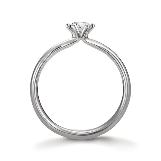 Solitaire ring 950 Platina Diamant 0.30 ct, w-si, GIA