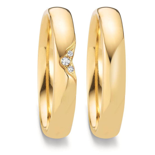 Partnerring 750/18K geel goud