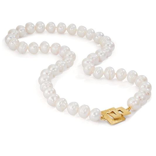 Collier Zilver zoetwater Parel 10-10.5 mm 52 cm