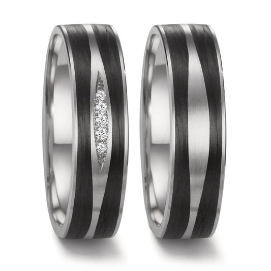 Partnerring 950 Platina, Carbon