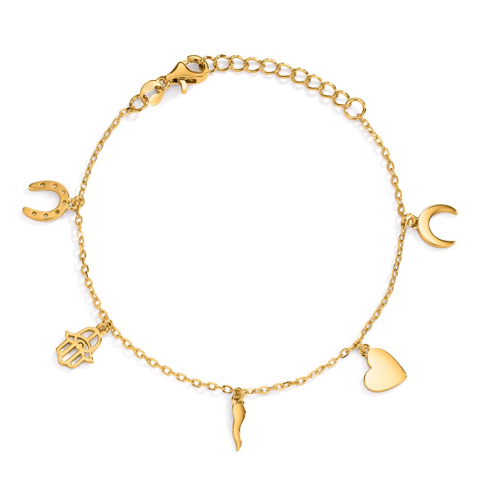 Armband Zilver Zirkonia Geel Verguld 16-19 cm