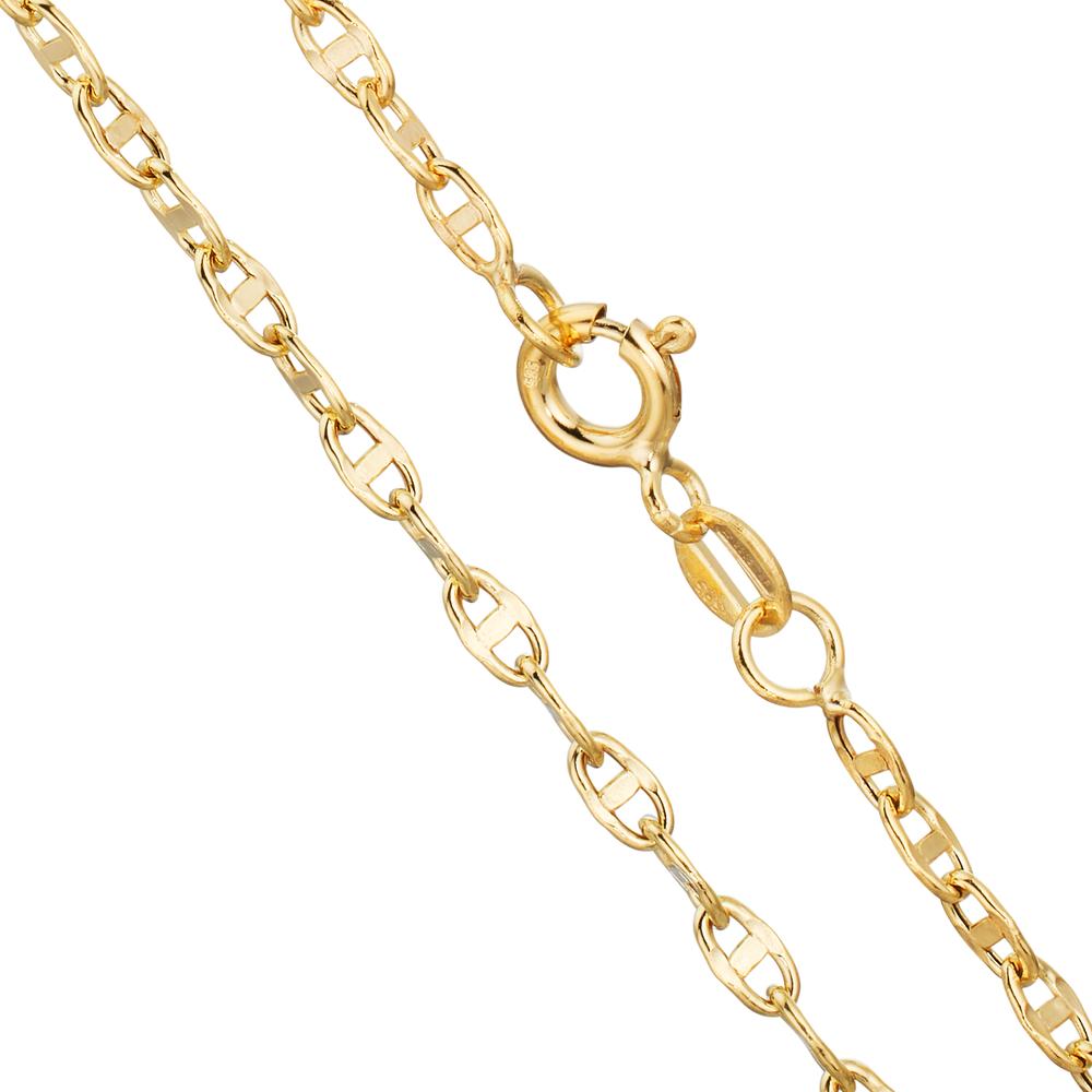 Collier 585/14K geel goud 50 cm