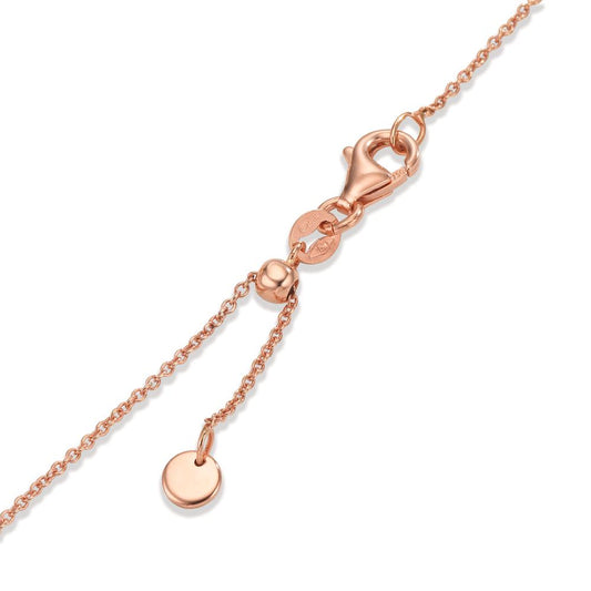 Armband 750/18K rood goud zoetwater Parel, 9 Parels 15-18 cm