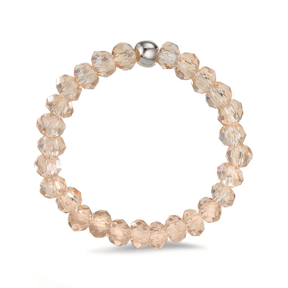 Ring Roestvrijstaal Kristal Champagne, 3 mm