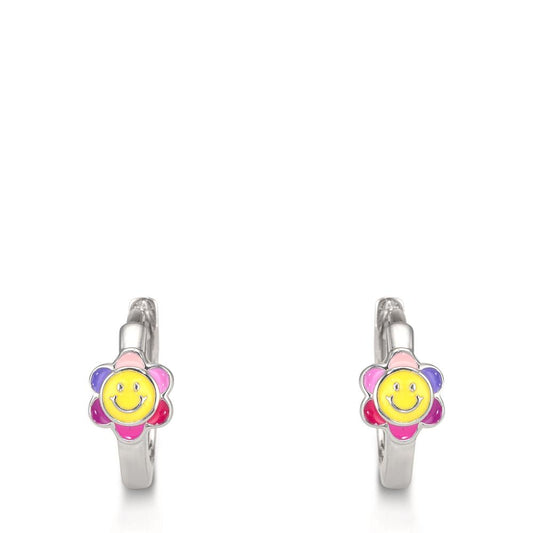 Scharnier oorringen creolen Zilver Gerhodineerd