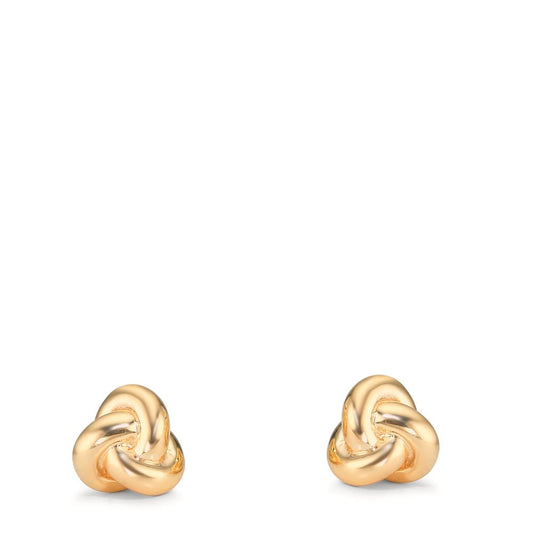 Oorknoppen Zilver Geel Verguld Knooppunt Ø7.5 mm