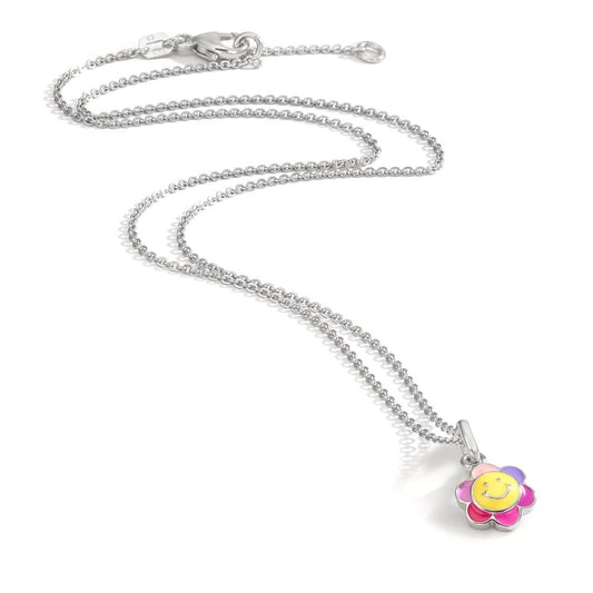 Collier met hanger Zilver Gerhodineerd 36 cm