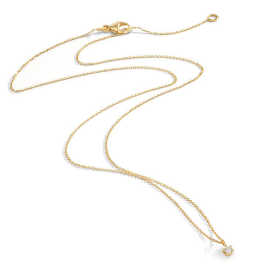 Collier 750/18K geel goud Diamant 0.05 ct, w-si 42-45 cm