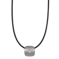 Collier Roestvrijstaal, Rubber Diamant 0.072 ct, 9 Steen, tw-si 45 cm Ø2 mm