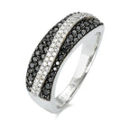 Ring 750/18K witgoud Diamant 0.61 ct, 92 Steen, w-si