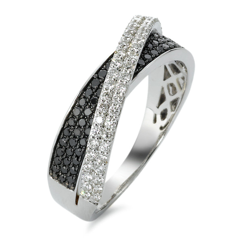 Ring 750/18K witgoud Diamant 0.85 ct, w-si
