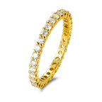 Memory ring 750/18K geel goud Diamant 0.75 ct, w-si