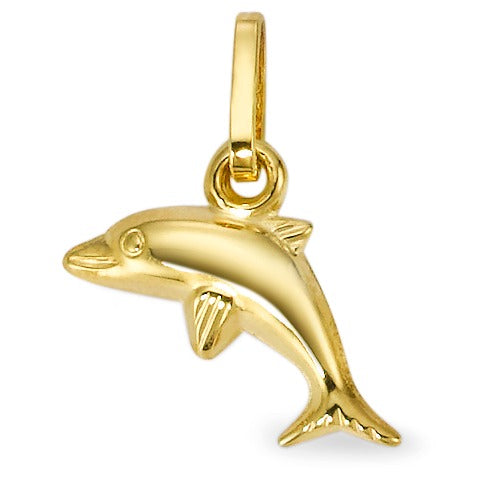 Hanger 375/9K geel goud Dolfijn