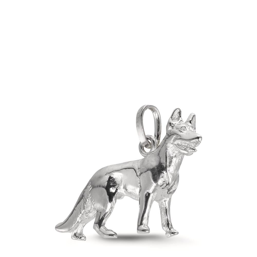 Hanger Zilver Gerhodineerd Hond
