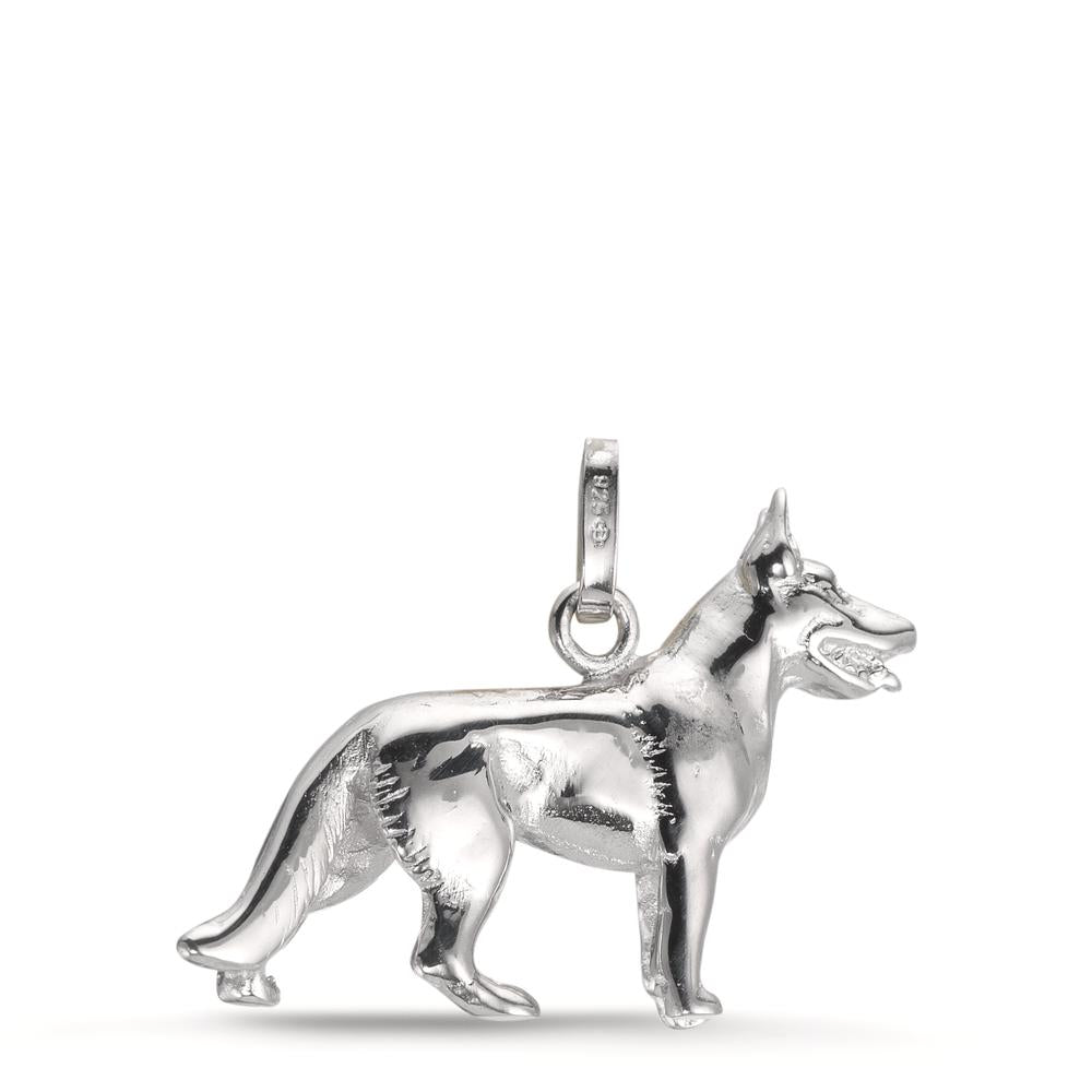 Hanger Zilver Gerhodineerd Hond