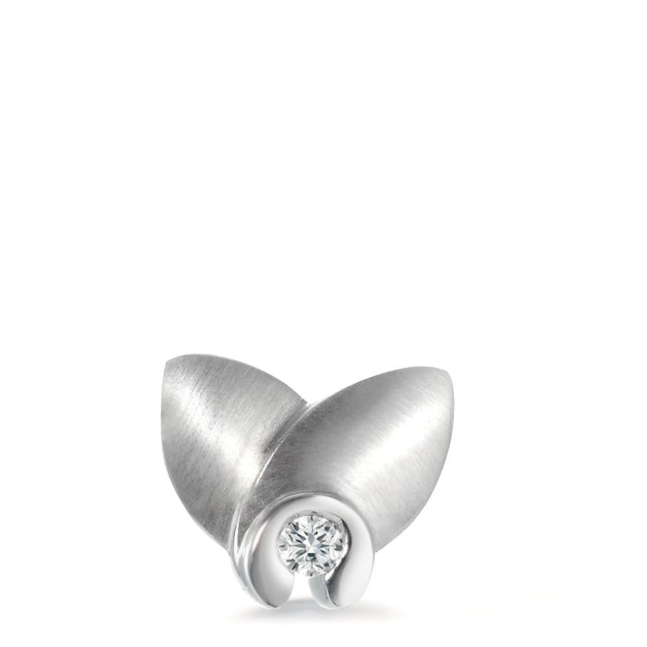 Hanger 750/18K witgoud Diamant 0.12 ct, w-si