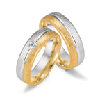 Partnerring 750/18K geel goud, 750/18K witgoud