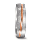 Partnerring 750/18K witgoud, 750/18K rood goud