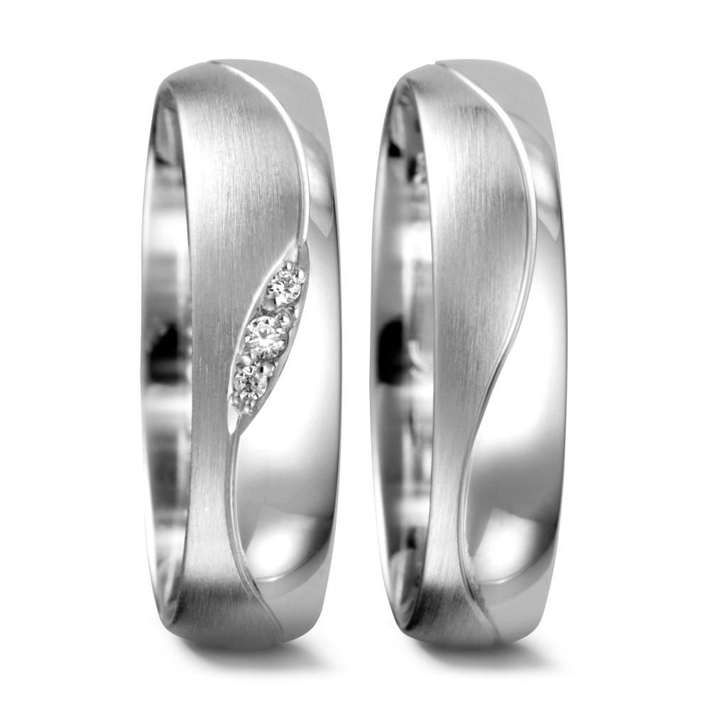 Partnerring 750/18K witgoud