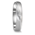 Partnerring 750/18K witgoud Diamant 0.04 ct, tw-vsi