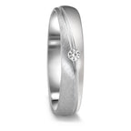 Partnerring 750/18K witgoud Diamant 0.04 ct, tw-vsi