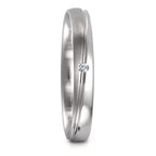 Partnerring 750/18K witgoud Diamant 0.02 ct, tw-vsi