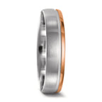 Partnerring 750/18K witgoud, 750/18K rood goud