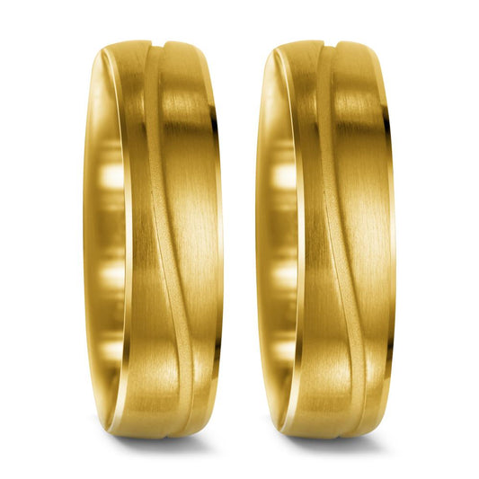 Partnerring 750/18K geel goud