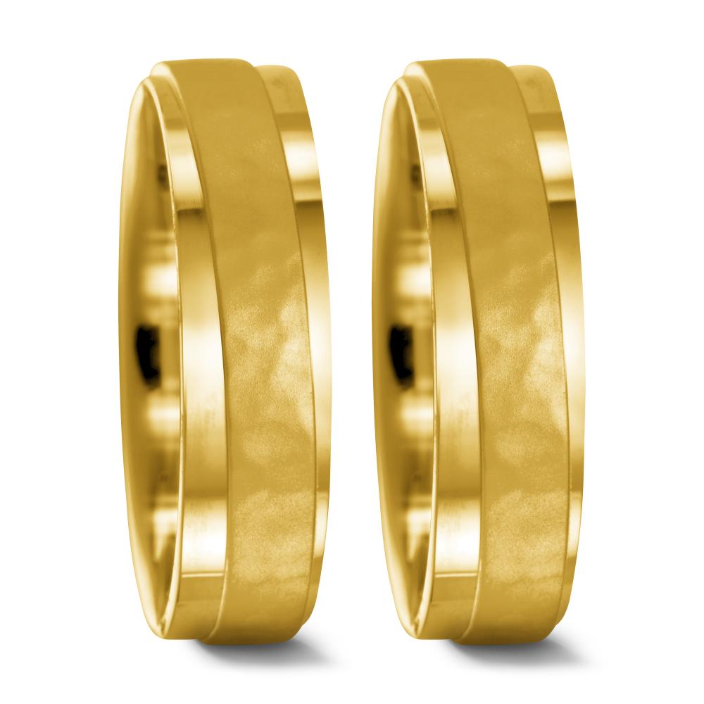 Partnerring 750/18K geel goud