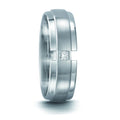 Ring 950 Palladium Diamant 0.065 ct, tw-vvsi