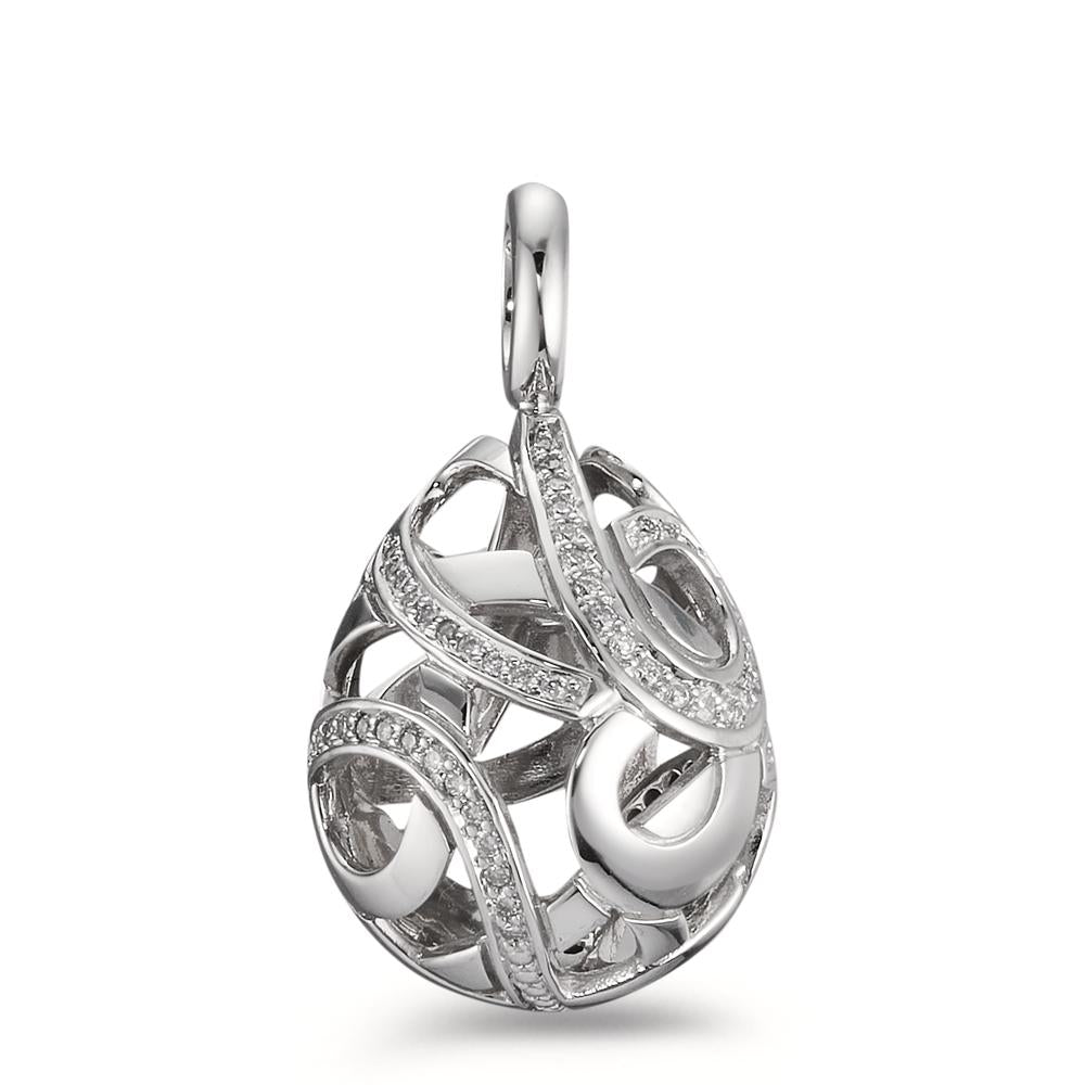Hanger 750/18K witgoud Diamant 0.30 ct, 62 Steen, w-si