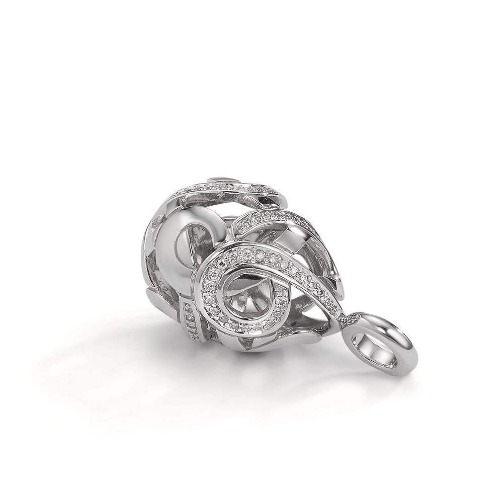 Hanger 750/18K witgoud Diamant 0.30 ct, 62 Steen, w-si