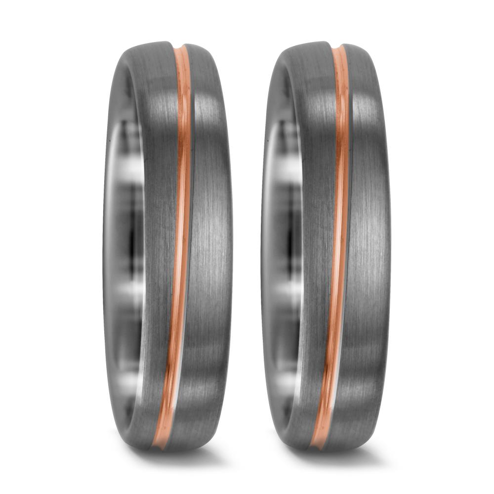 Partnerring 500 Palladium, 750/18K rood goud