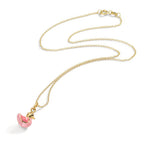 Collier met hanger 750/18K geel goud Gelakt 36 cm