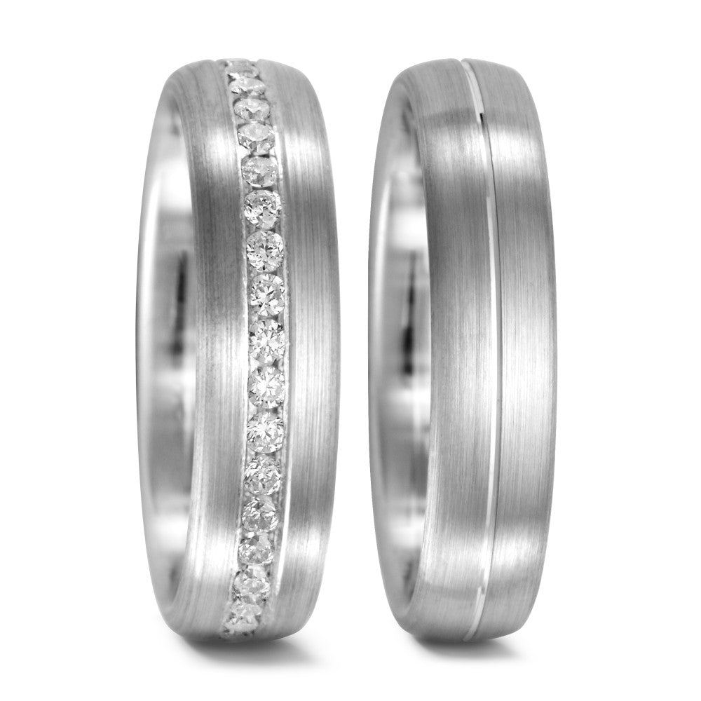 Partnerring 750/18K witgoud