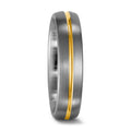 Ring 950 Palladium, 750/18K geel goud