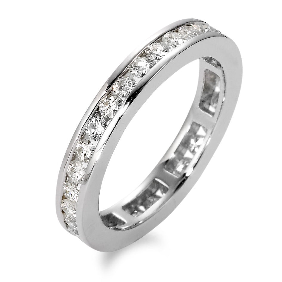 Memory ring 750/18K witgoud Moissaniet