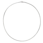 Collier Zilver Gerhodineerd 42 cm Ø1.5 mm